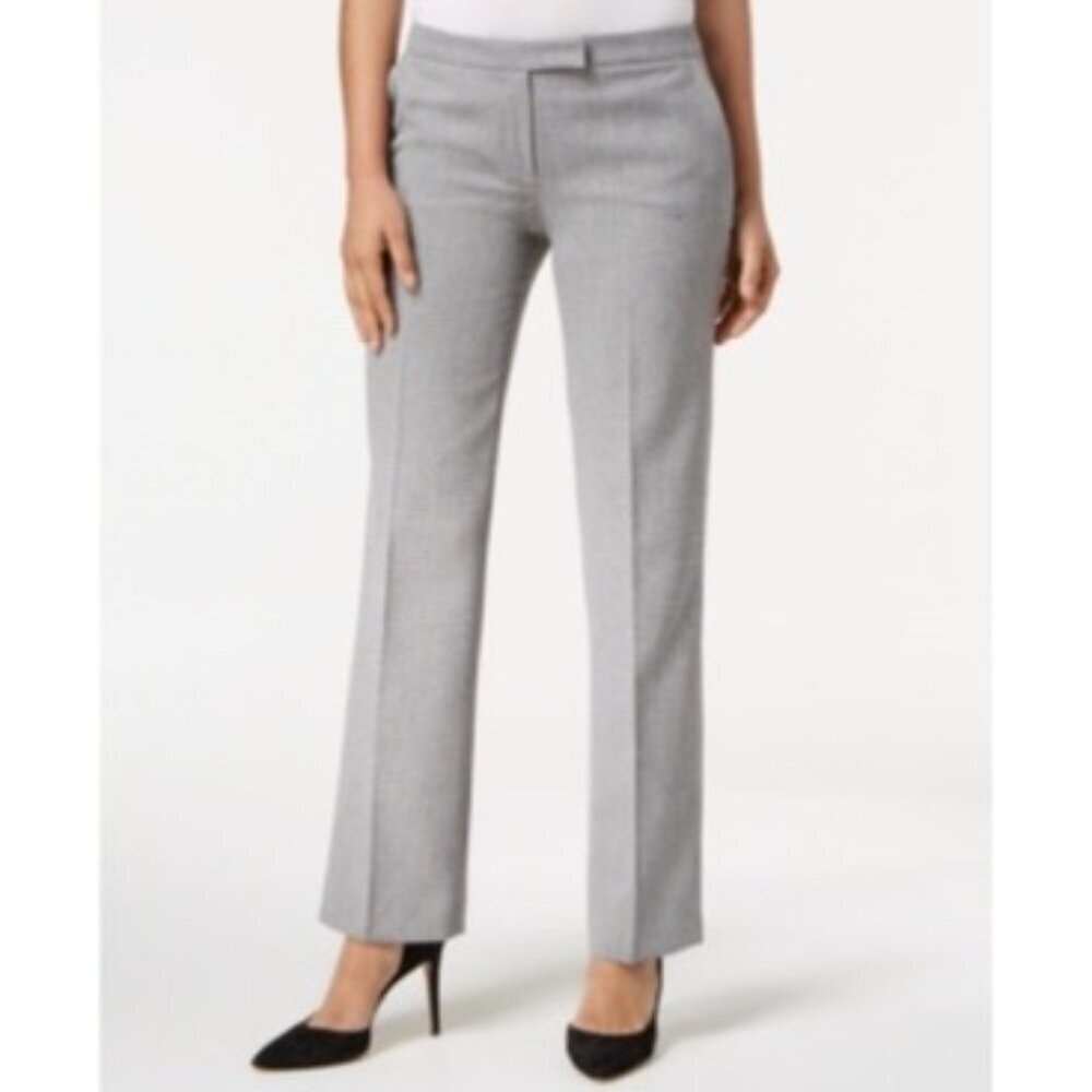 Kasper Women's Petite New Straight Pants 8P NEW GRAY